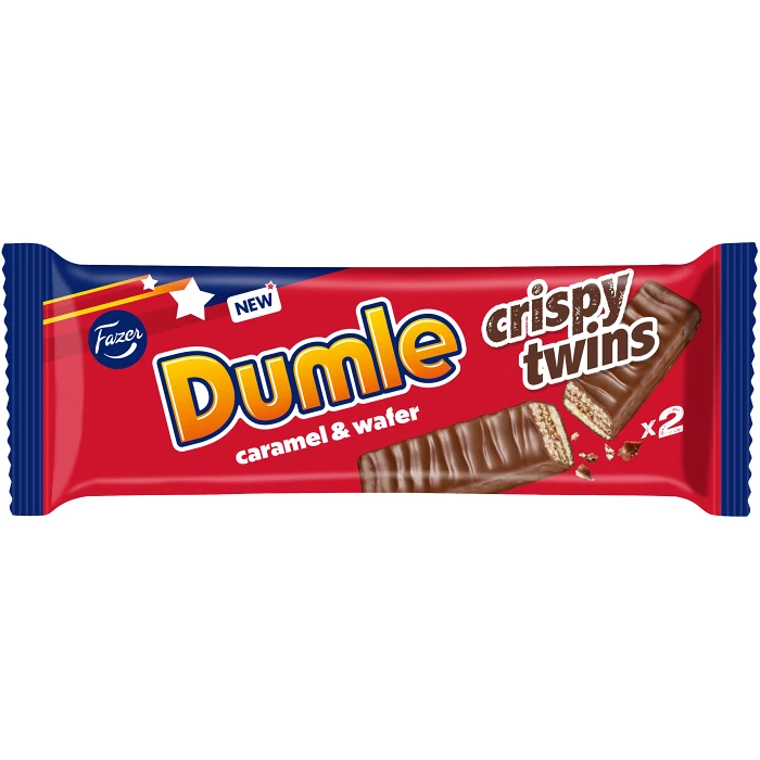 Chokladbar Dumle Crispy Twins 40g Fazer