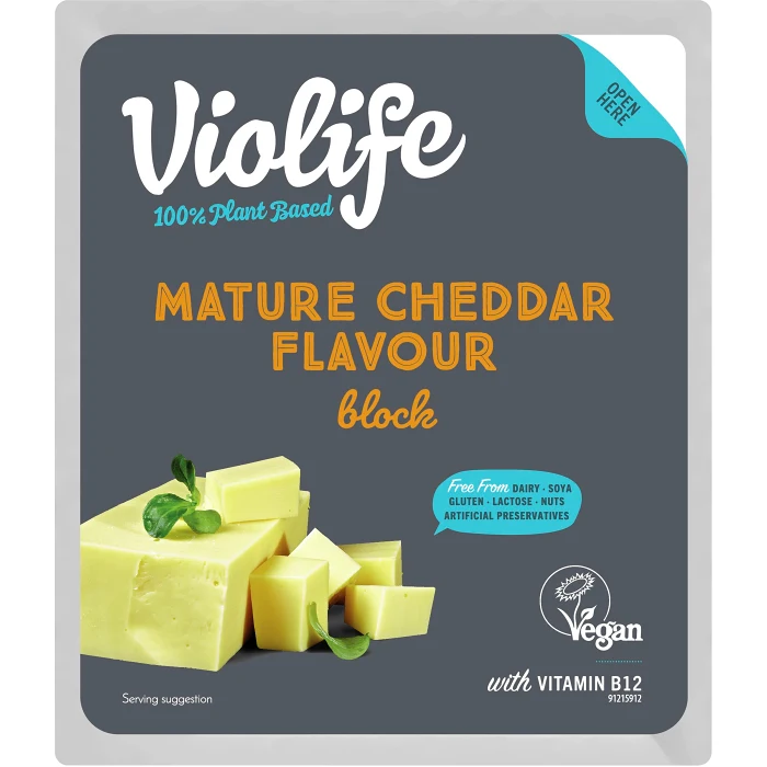 Veganost Mature Cheddar Flavour Mjölkfri 400g Violife