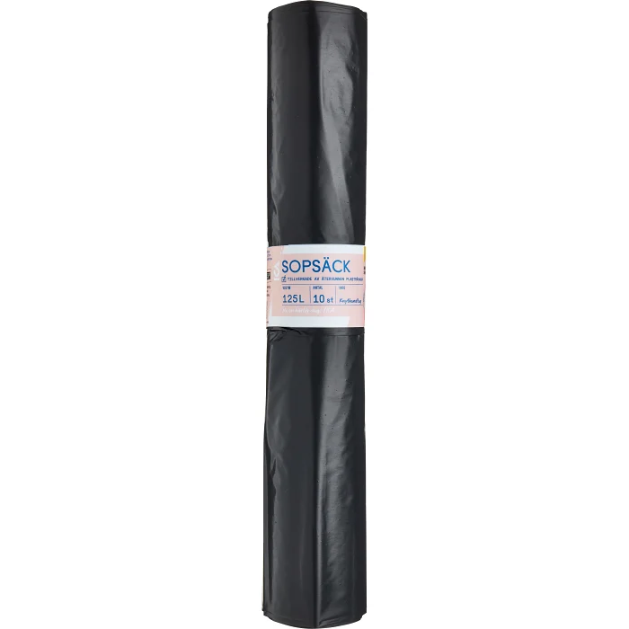 Sopsäck 10p 125L Rosa Bandet ICA