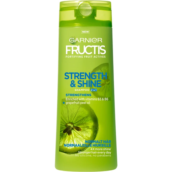 Schampo Strength & shine 2in1 Normalt hår 250ml Fructis