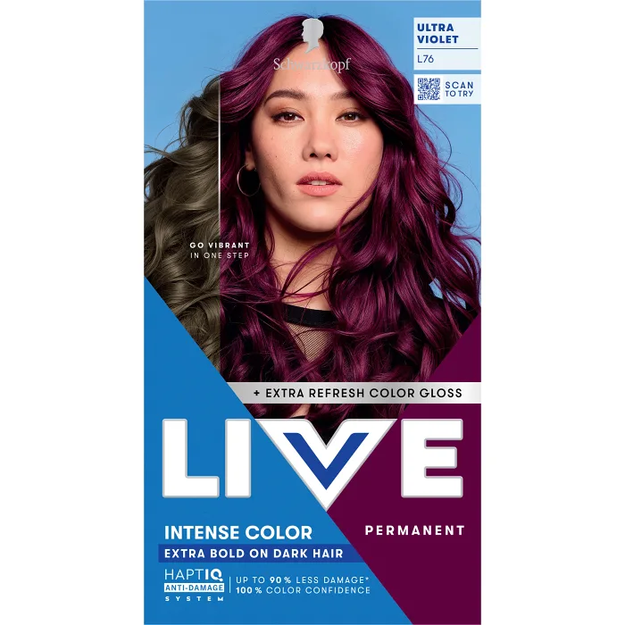 Hårfärg L76 Ultra Violet 1-p Schwarzkopf Live