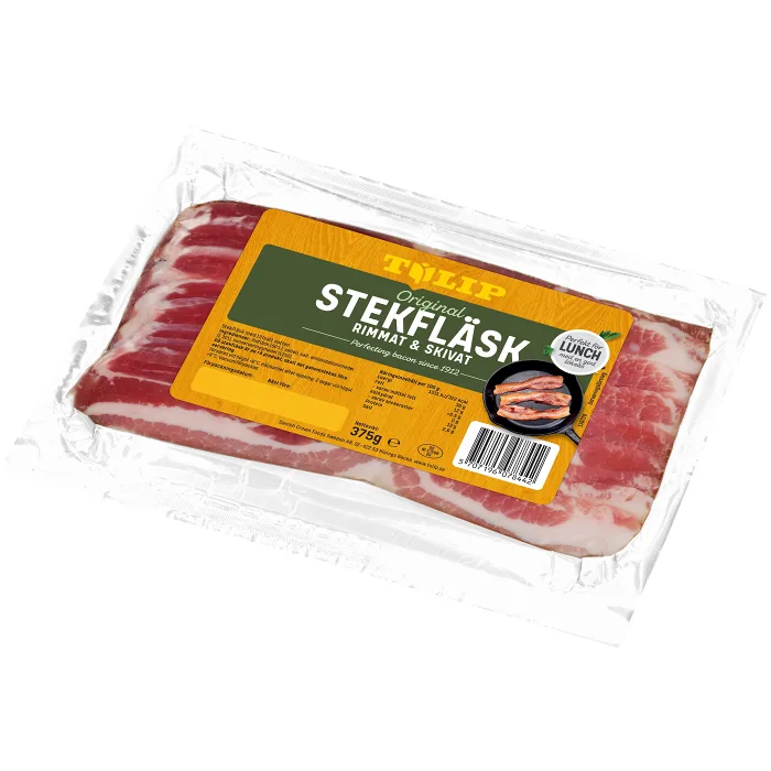 Stekfläsk Rimmat och Skivat 375g Tulip