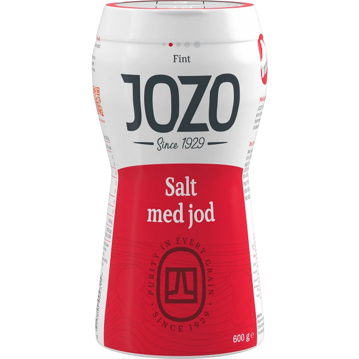 Fint salt med jod 600g Jozo
