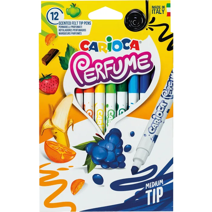 Doftfiberpennor 12-p Carioca