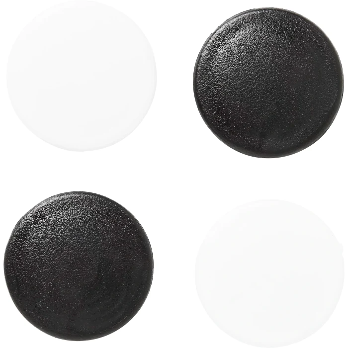 Magneter Svart/vit 4-p ICA