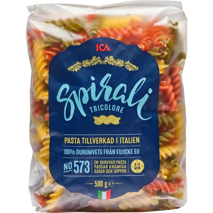Pasta Spirali Tricolore 500g ICA