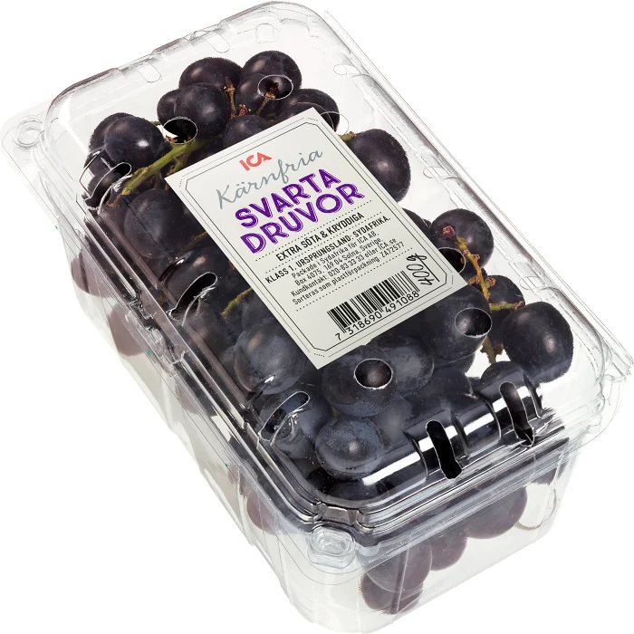Druva Sable svart kärnfria 400g Klass 1 ICA