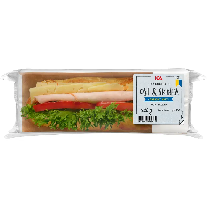 Baguette Ost Skinka 220g ICA