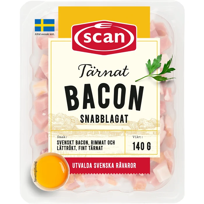 Bacon Tärnat 140g Scan