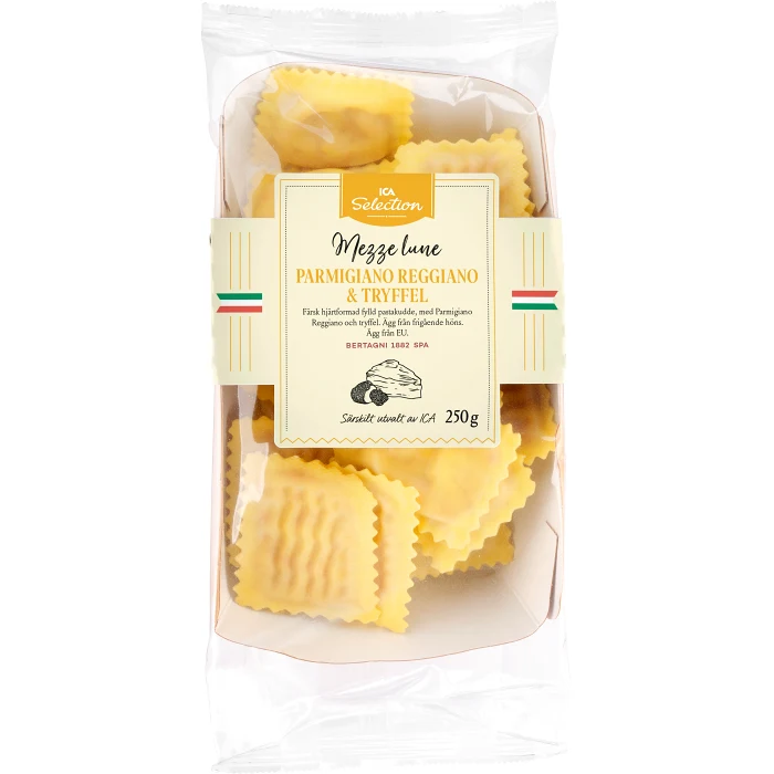 Pasta Mezzeluna Parmesan och Tryffel Färsk 250g ICA Selection