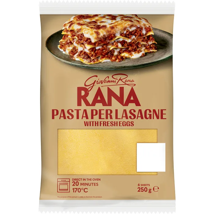Lasagneplattor Färsk 250g Rana