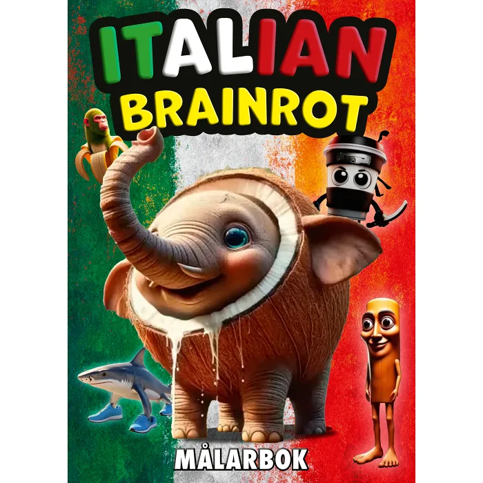 Italian brainrot målarbok