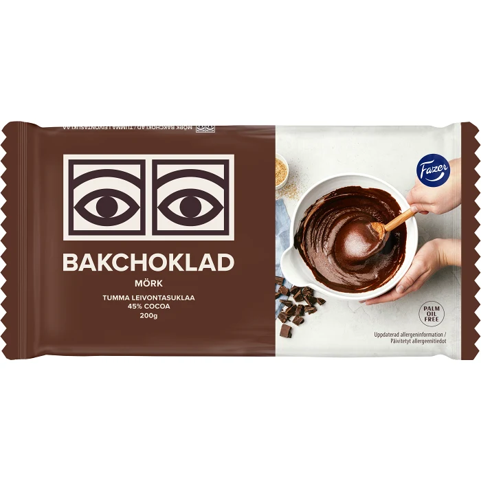 Bakchoklad Ögon Mörk choklad 200g Fazer