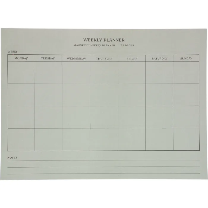 Veckoplanerare med magnet