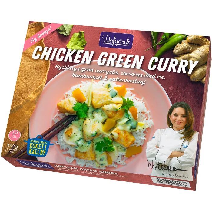 Chicken green curry 350g Dafgårds