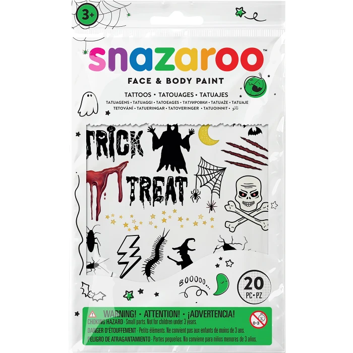 Tattoos 20st Spooky Halloween Snazaroo