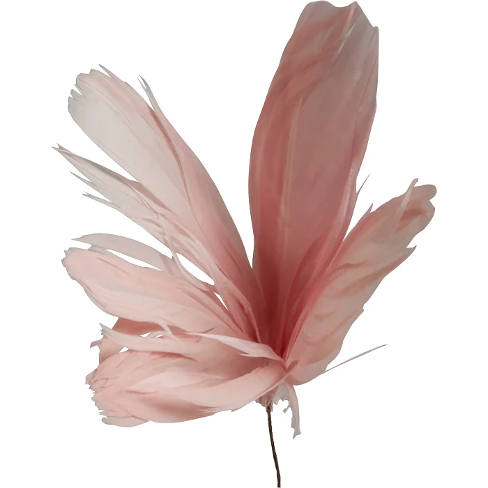 Fjäderblomma rosa 10cm 3-p Festive