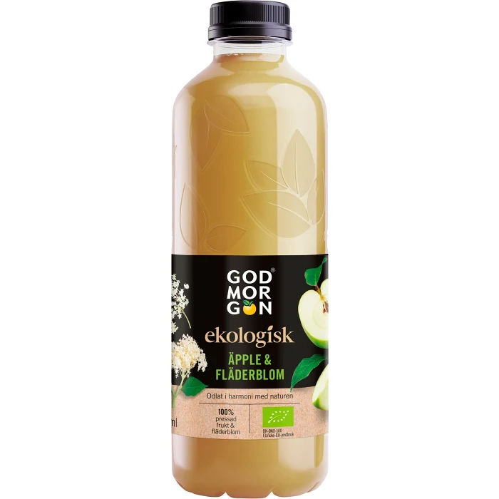 Fruktdryck Äpple Fläder Ekologisk 850ml God Morgon