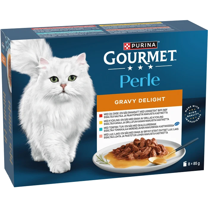 Kattmat Gourmet Perle Gravy Delight 85g 8-p Purina