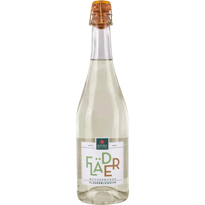 Mousserande Fläderblomsvin 0,5% 75cl Kiviks Musteri