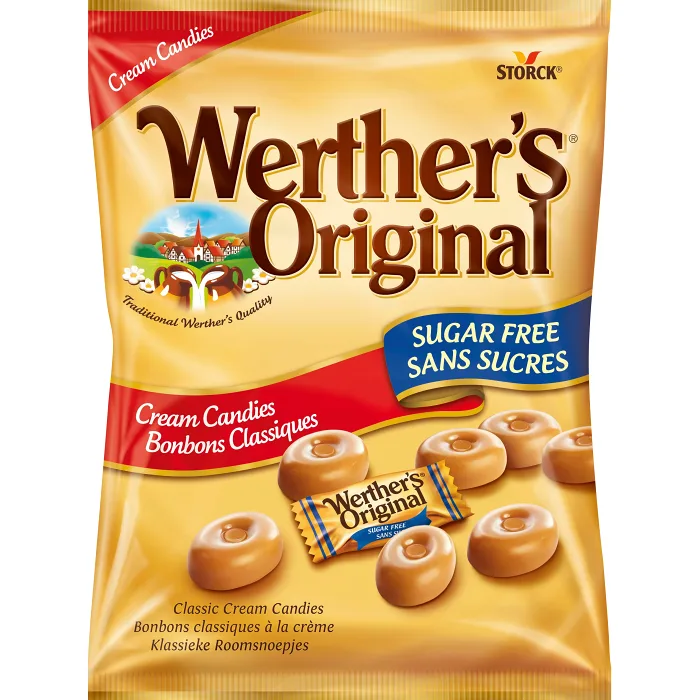 Gräddkarameller Sockerfri 70g Werthers original