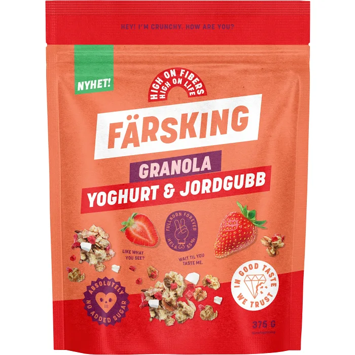 Granola yoghurt & jordgubb 375g Färsking