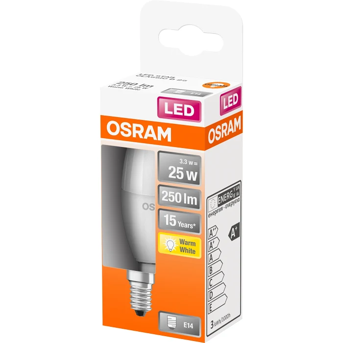 LED Kron E14 250lm(25W) Matt Osram