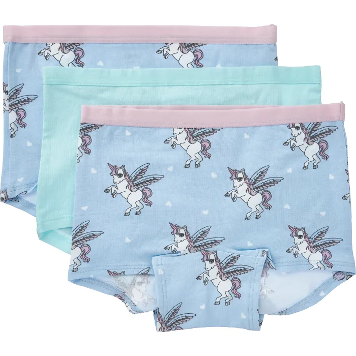 Boxer Athena 3p ljusblå 122/128 ICA I love eco