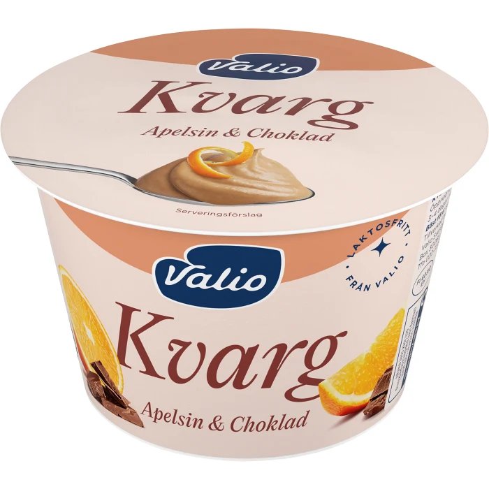 Kvarg Apelsin & Choklad Laktosfri 200g Valio