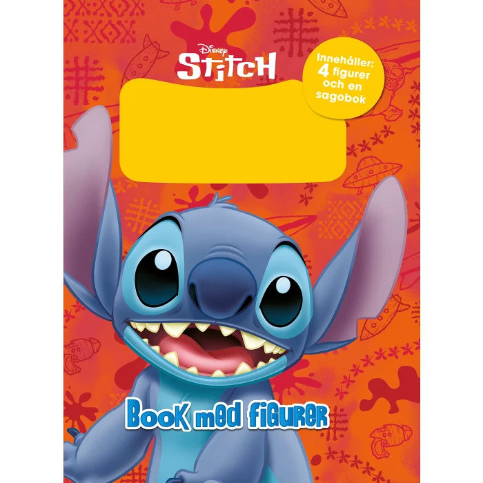 Stitch - 4 figurer och bok, mini busy book