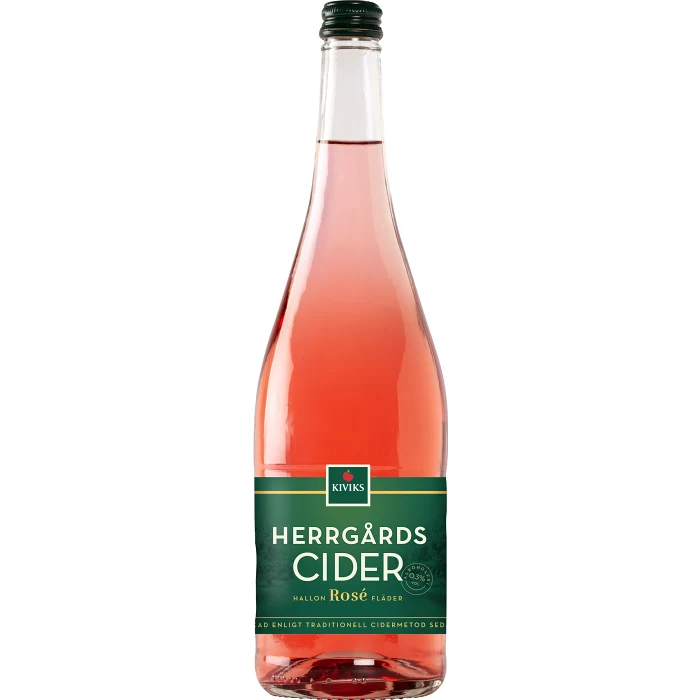Cider Herrgårdscider Rosé 0,3% 75cl Kiviks