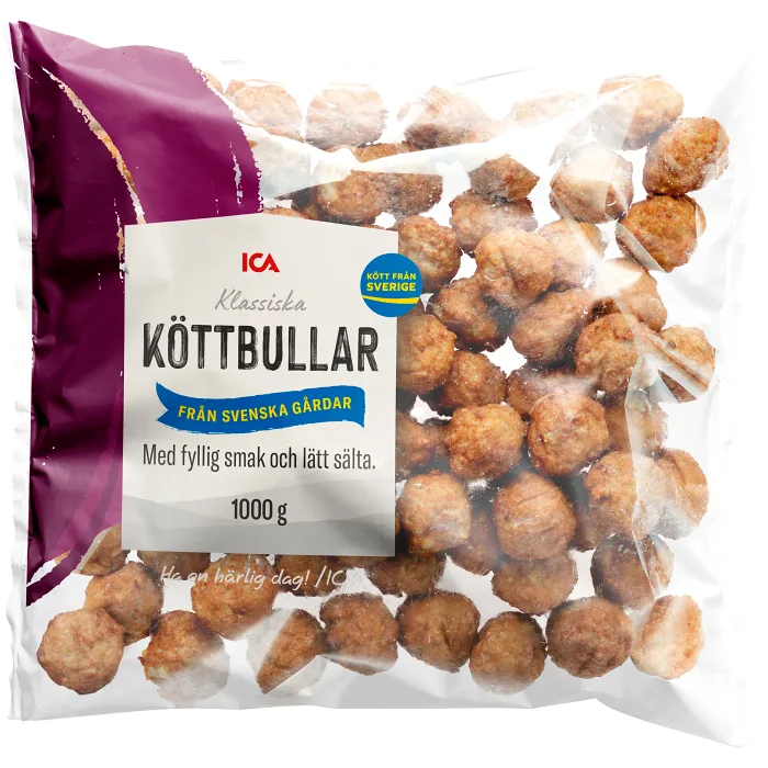 Köttbullar Stekta Färska 1kg ICA