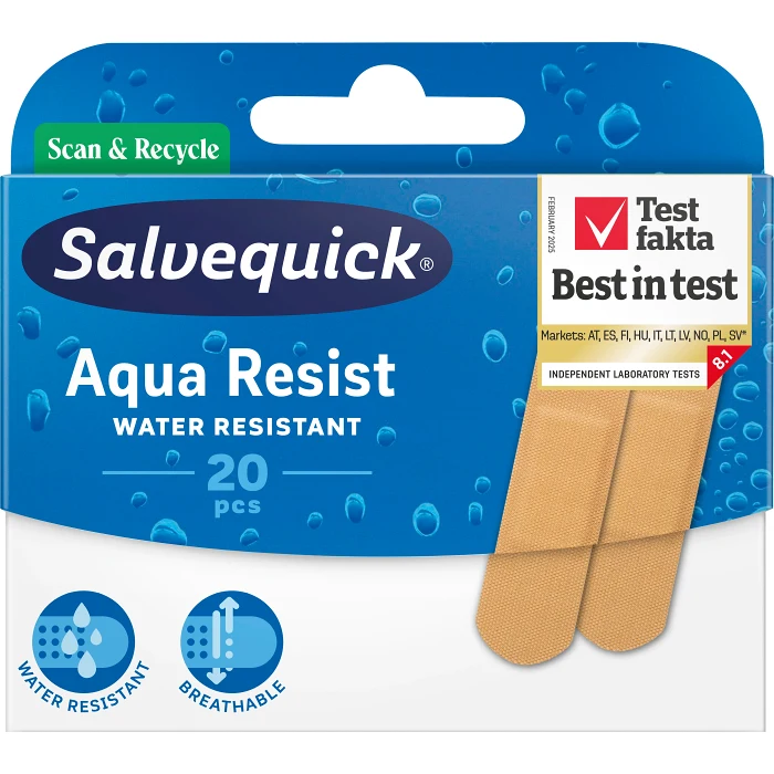 Vattenresistenta Medium Plåster 20-p Salvequick
