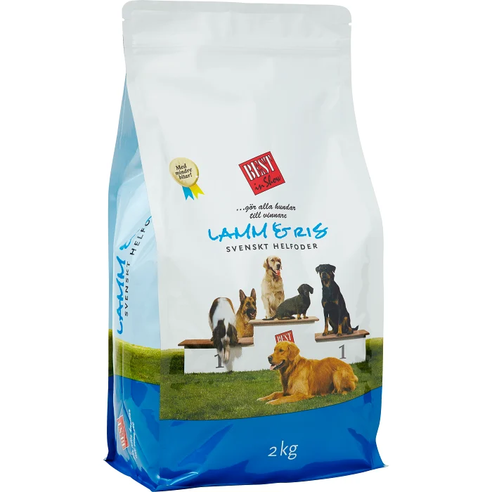 Hundmat Lamm & ris 2kg Best in Show