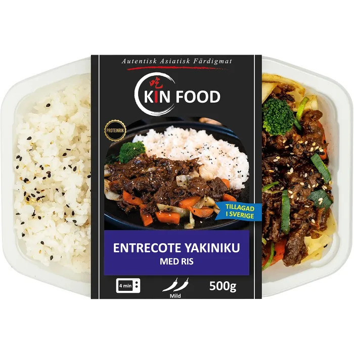 Färdigmat Entrecote Yakiniku med Ris 500g Kin Food
