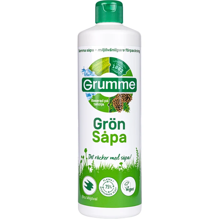 Såpa Grön 750ml Grumme