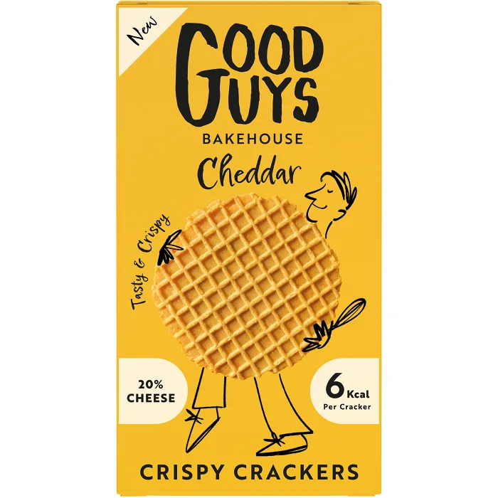 Crispy Crackers Cheddar 50g Good Guys Bakehouse