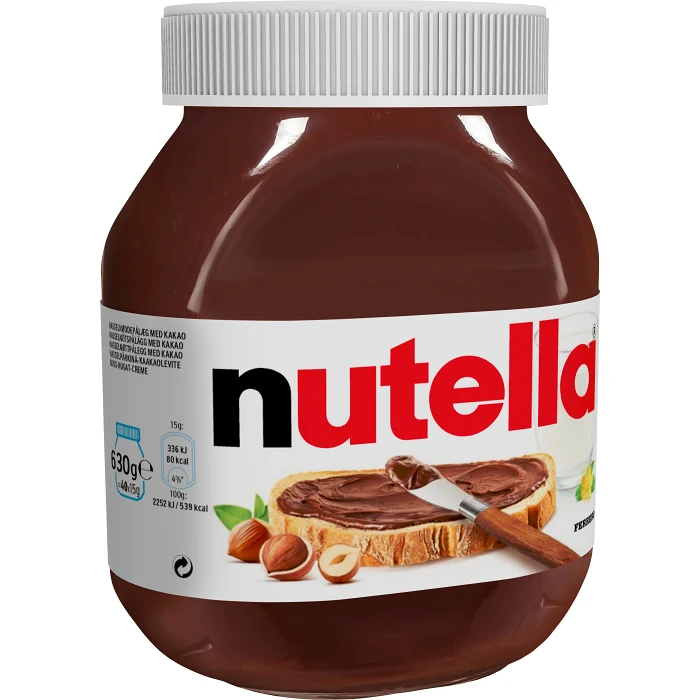 Hasselnötskräm Nutella 630g Ferrero