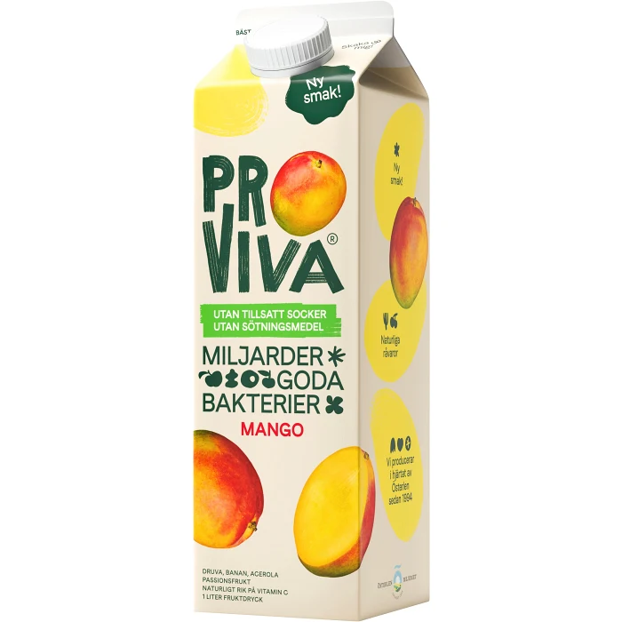 Fruktdryck Mango utan tillsatt socker 1000ml Proviva