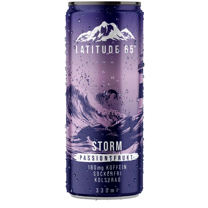 Energidryck Storm Passionsfrukt 33cl Latitude 65