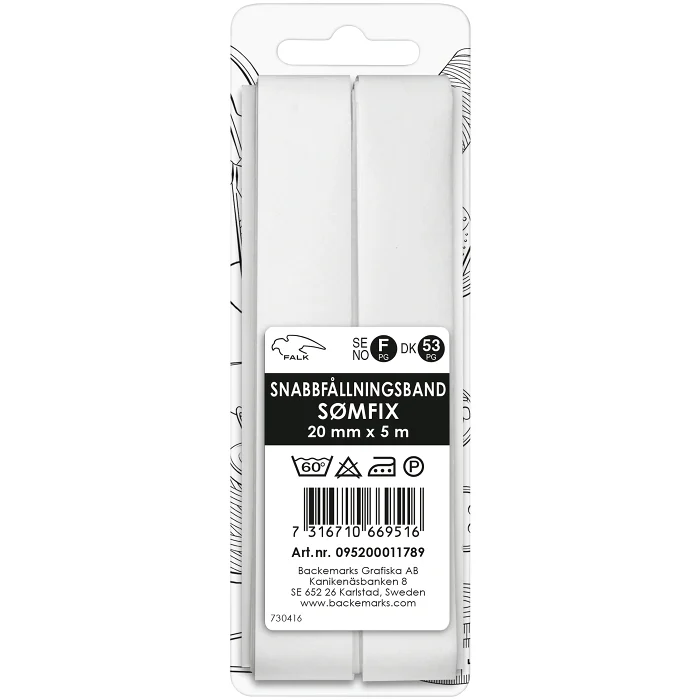 Snabbfållningsband 20mm 1st Falk