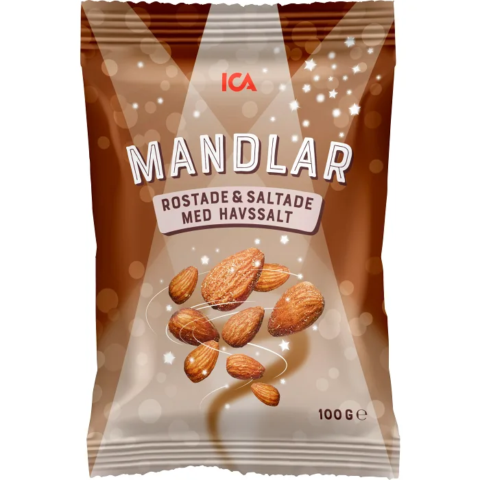 Mandlar Rostade & saltade 100g ICA