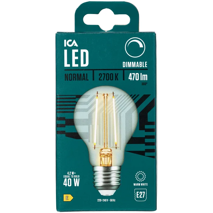 LED Normal E27 470lm(40W) Dimbar ICA