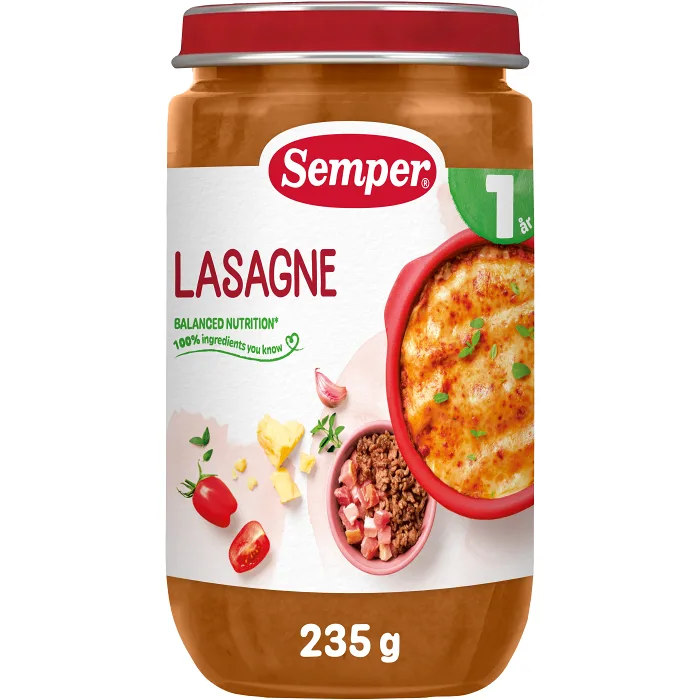 Barnmat Lasagne 1år 235g Semper