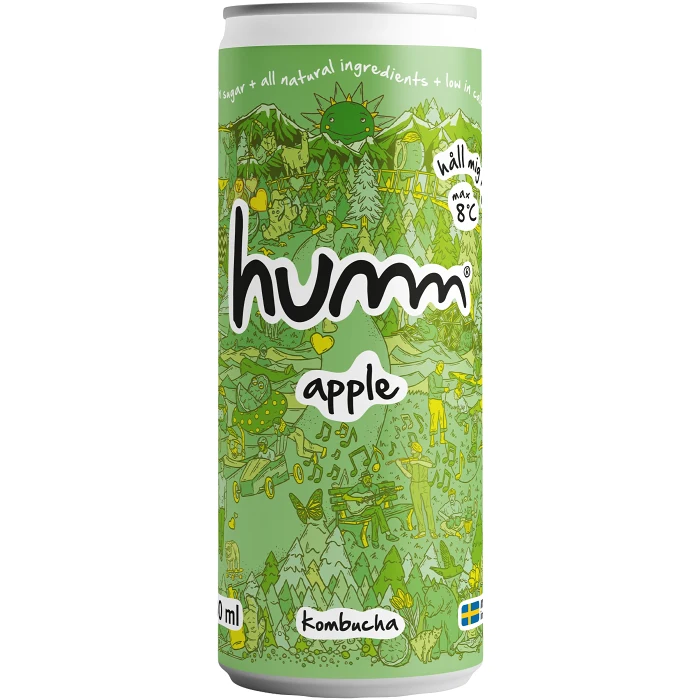 Kombucha Äpple 0.5% 330ml Humm