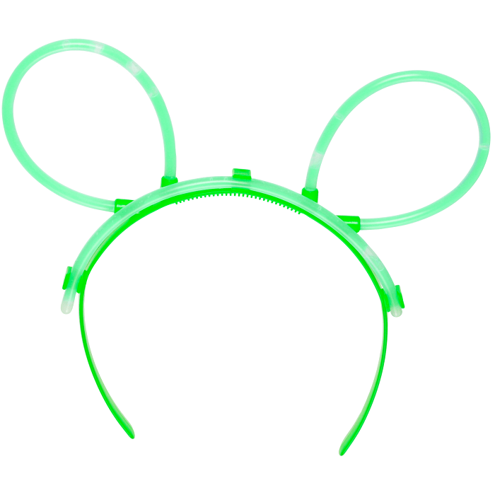 Diadem Glow in the dark Grön 1-p Festive