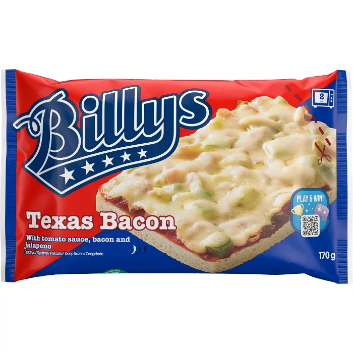 Pan pizza Texas bacon 170g Billys