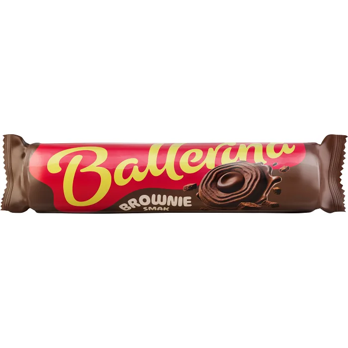 Söta kex fyllda kakor Browniesmak 205g Ballerina