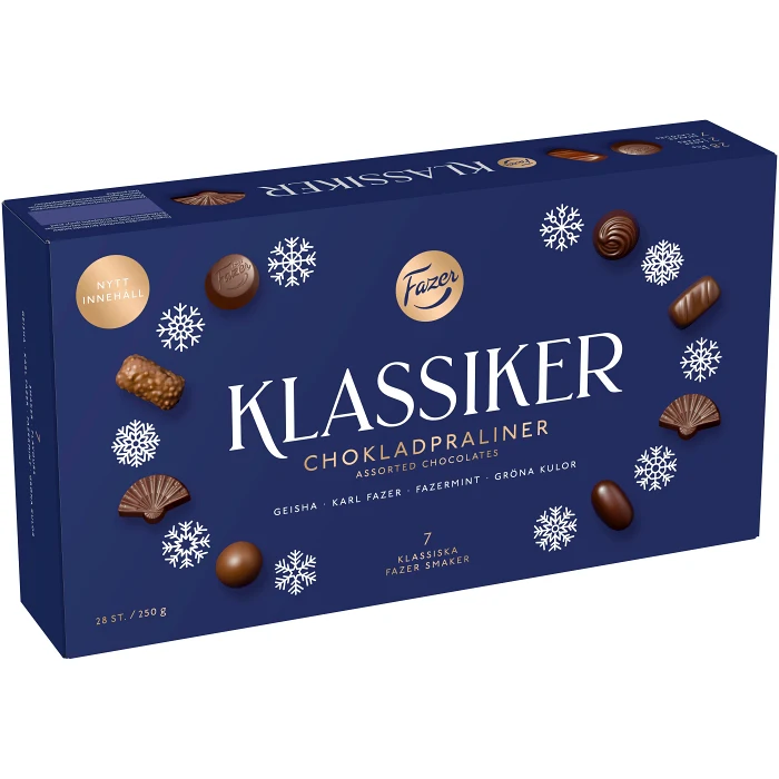 Gåvoask Klassiker Choklad 250g Fazer