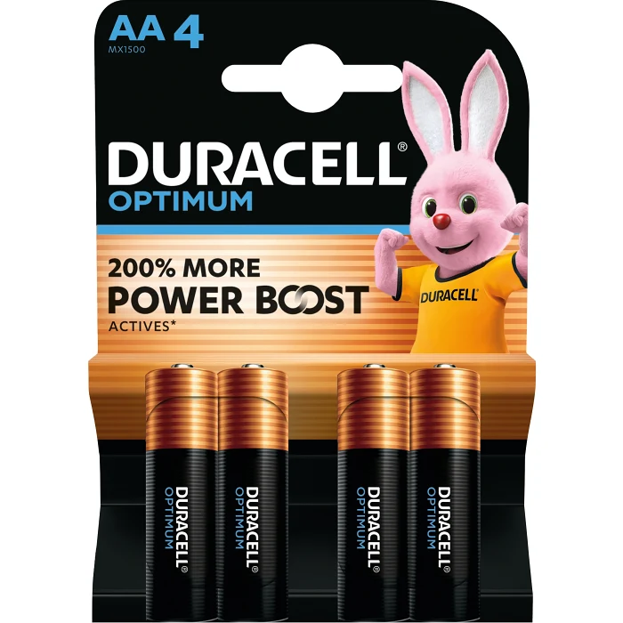 Batteri AA 4-p Duracell Optimum
